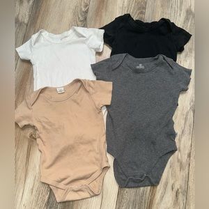 ORGANIC ONESIES. COLORED ORGANICS. HONEST. bundle of baby boy clothes. Bodysuits